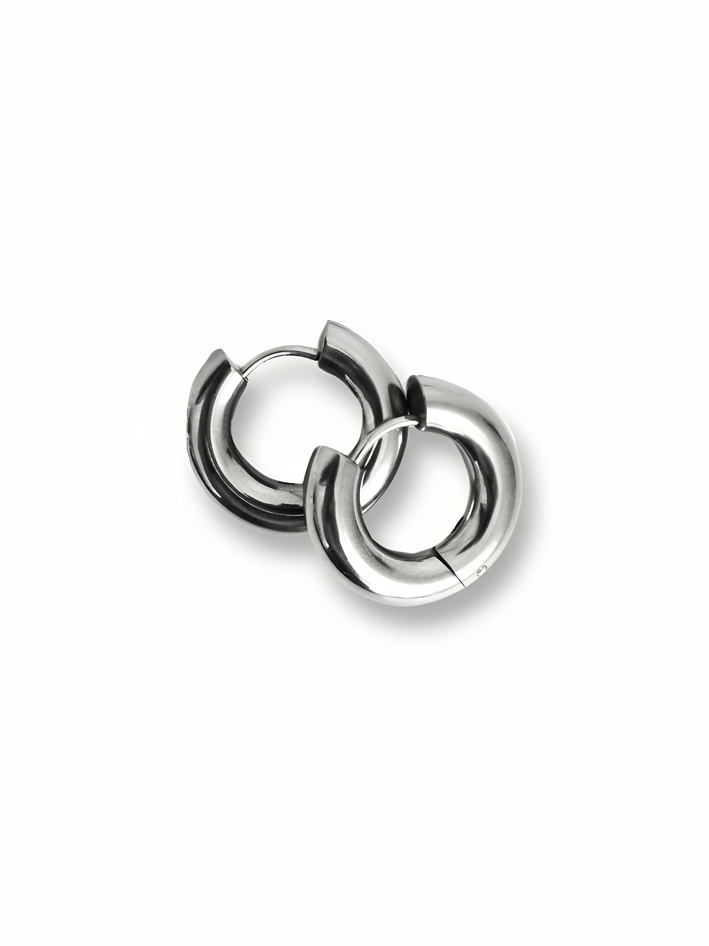 Silver Mini Chunky Hoops