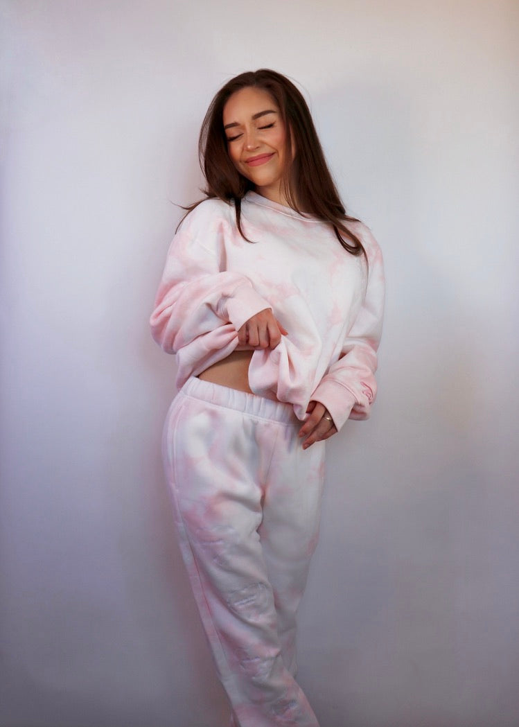 Pink Tie Dye Crewneck