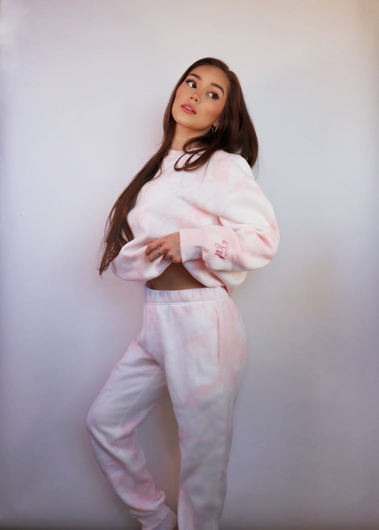 Pink Tie Dye Sweatpants
