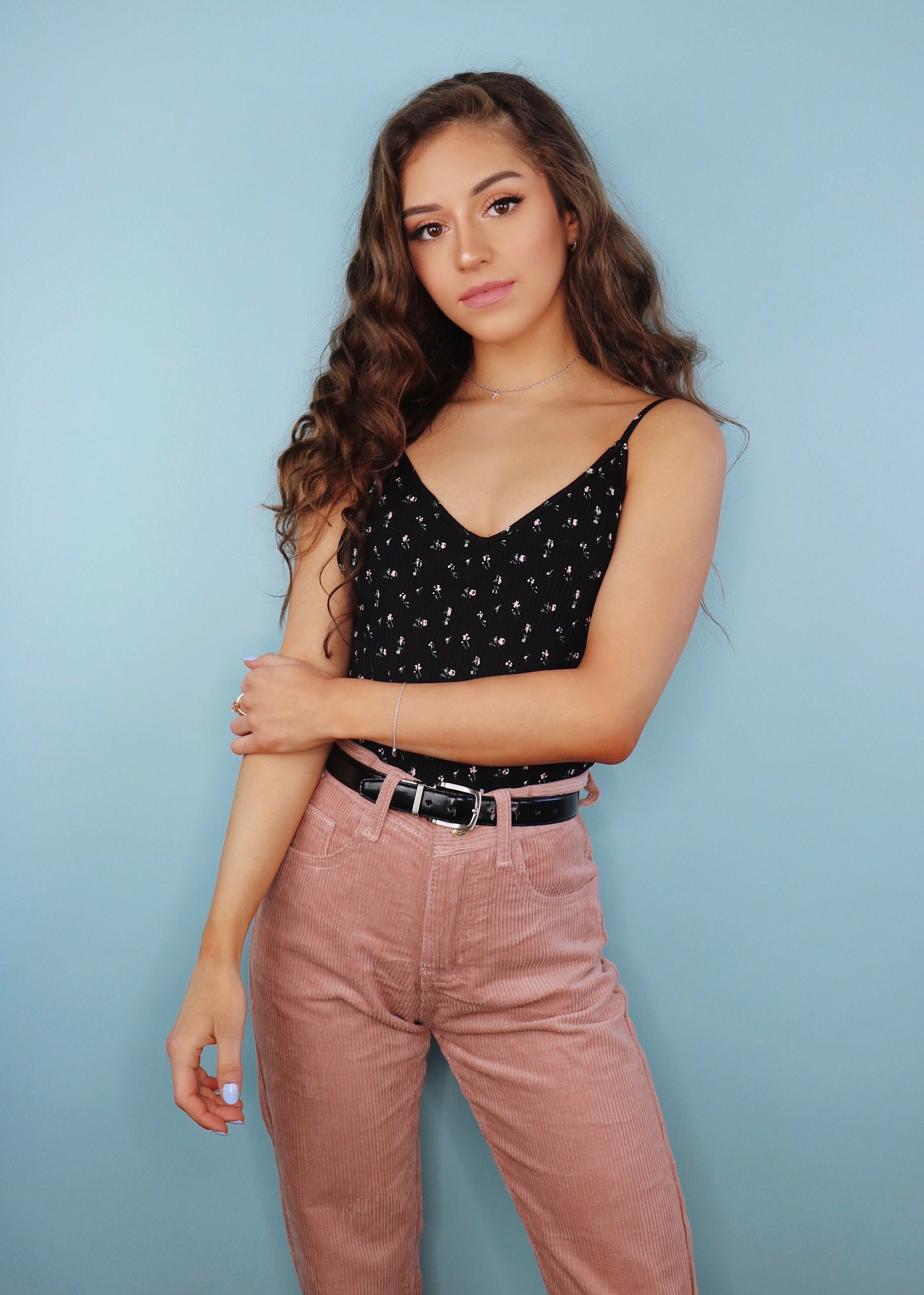 Black Blossoming Bodysuit