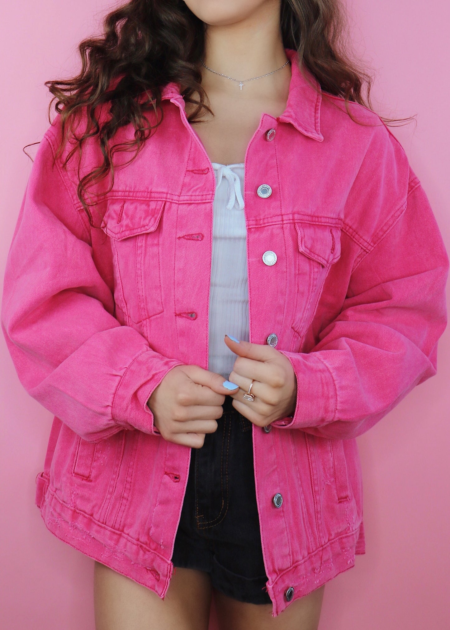 Watermelon Denim Jacket