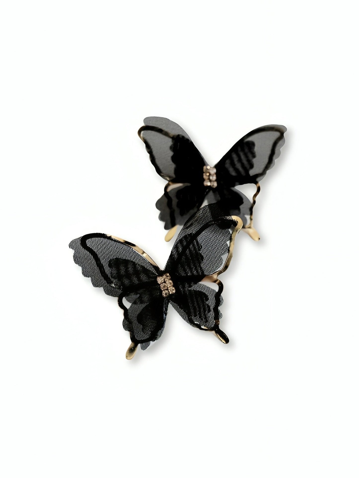 Black Butterfly Earrings