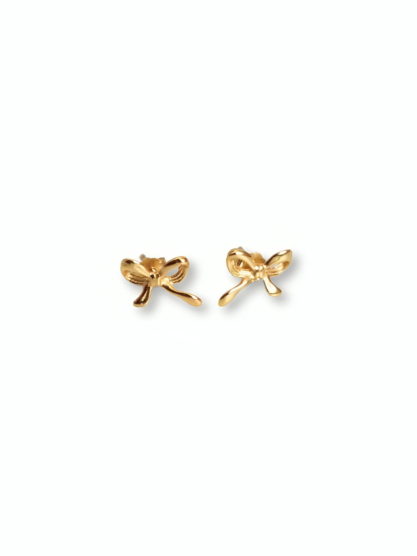 Gold Mini Bow Earrings