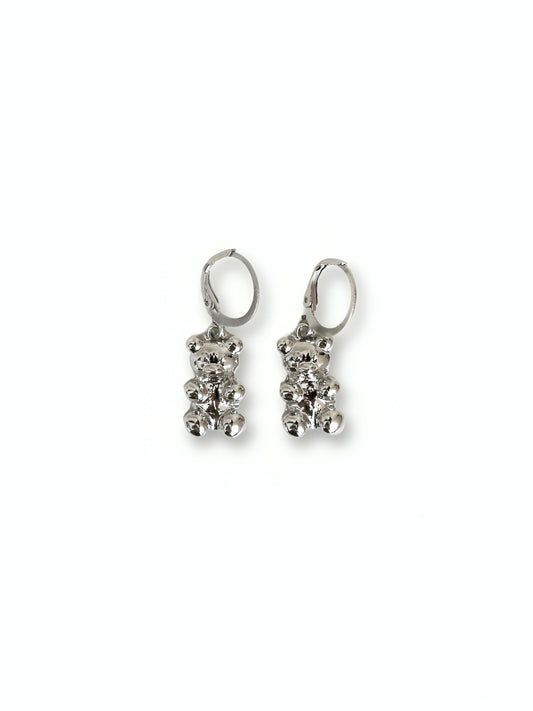 Silver Bear Earrings