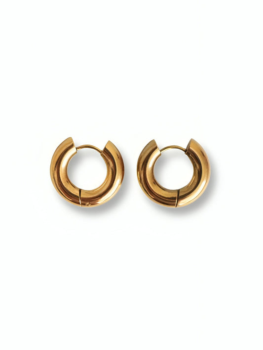 Gold Mini Chunky Hoops