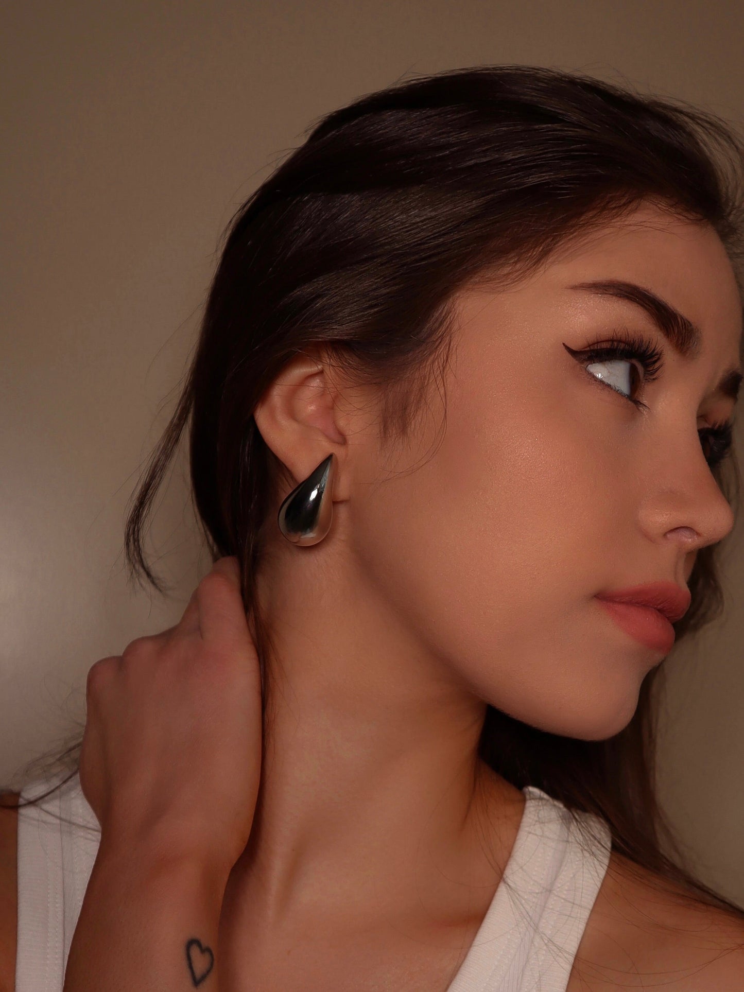 Silver Teardrop Earrings