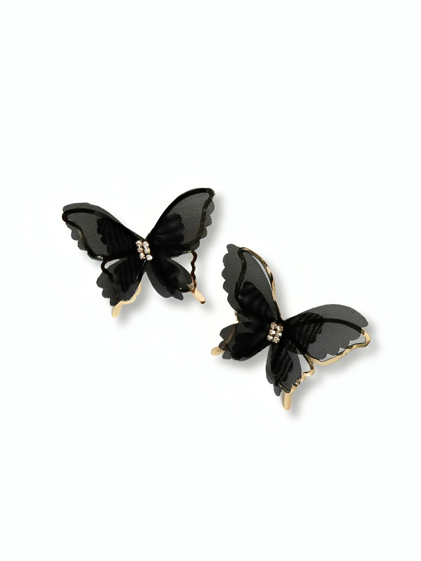 Black Butterfly Earrings