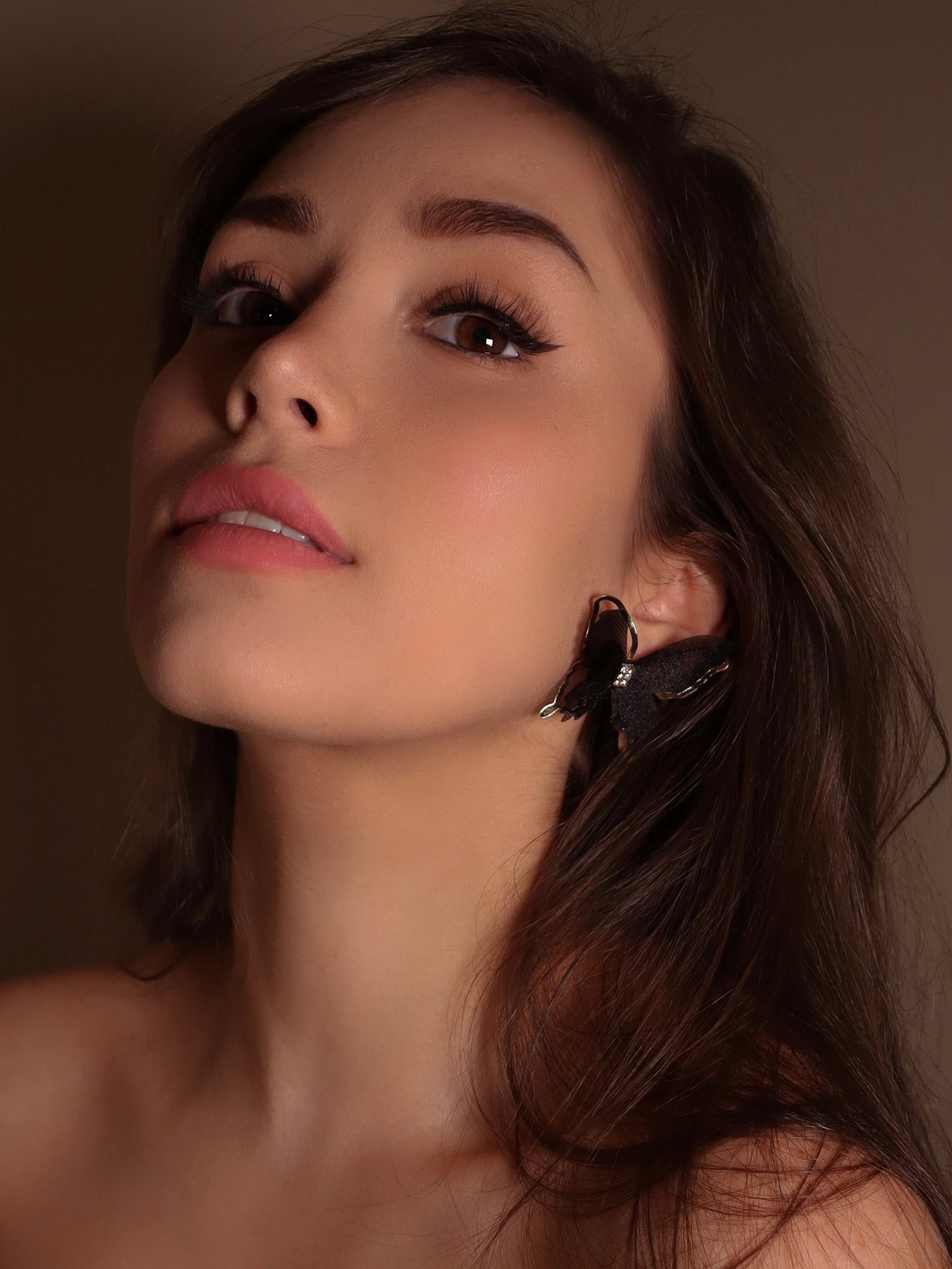 Black Butterfly Earrings