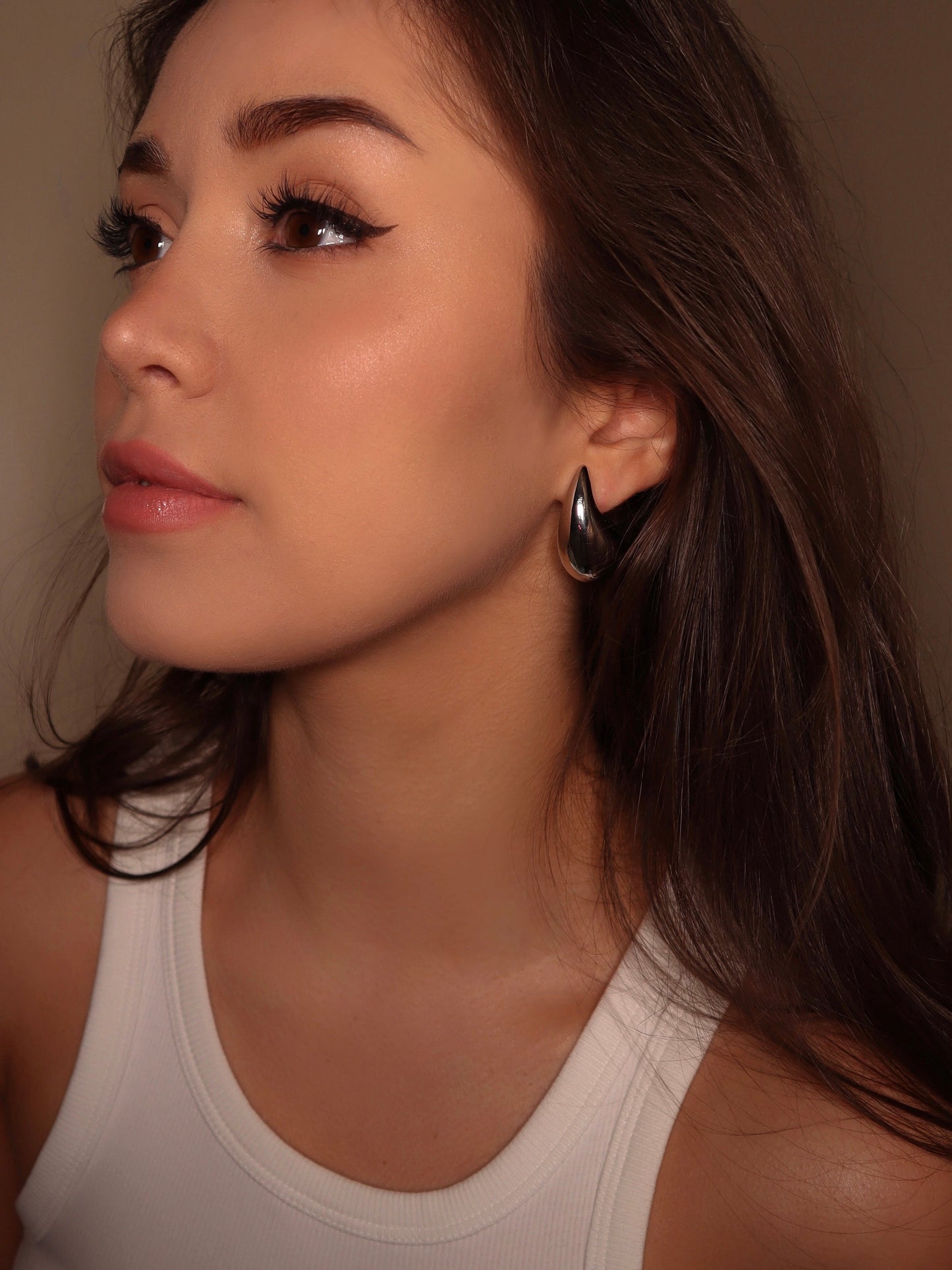 Silver Teardrop Earrings