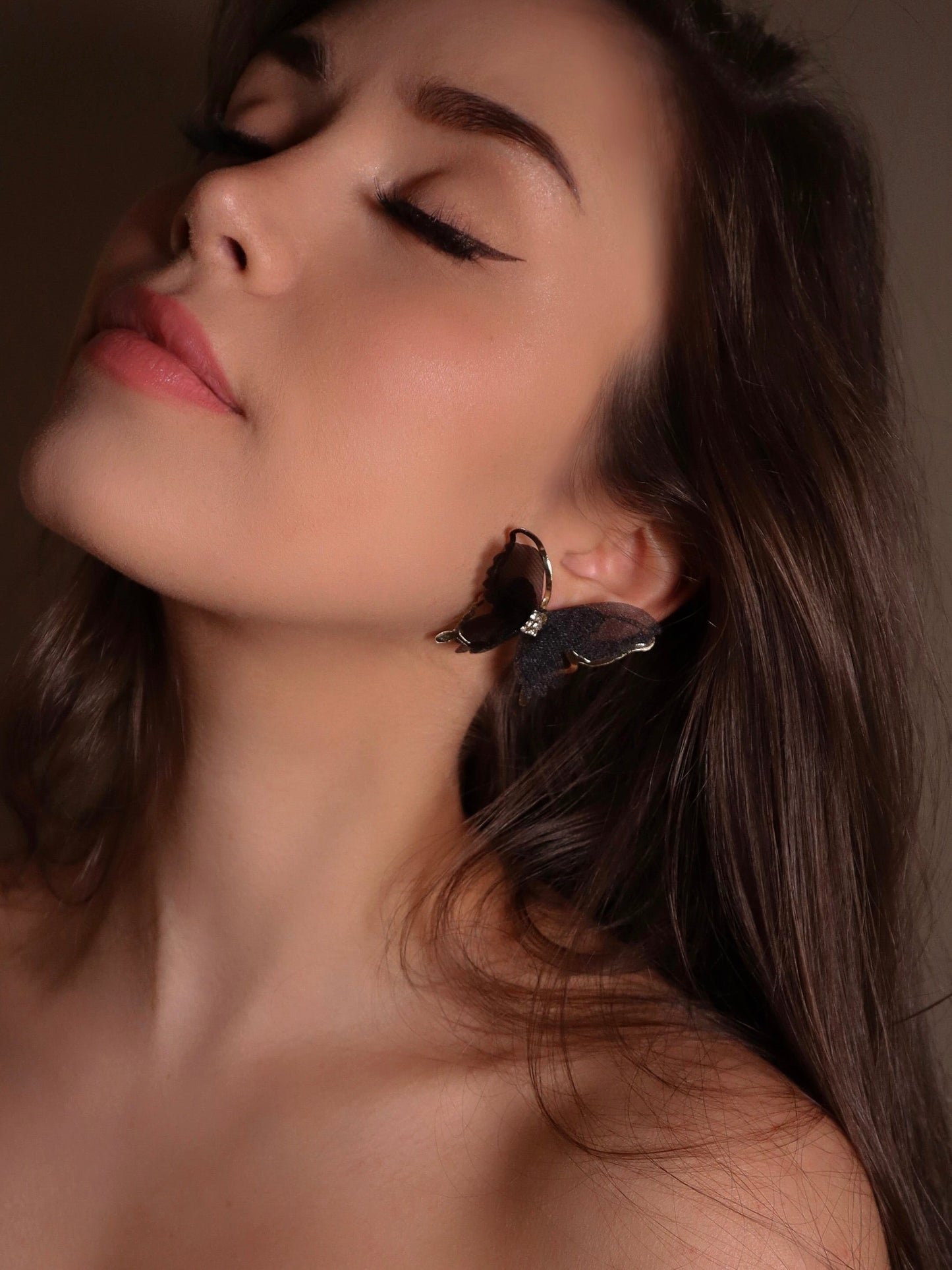 Black Butterfly Earrings